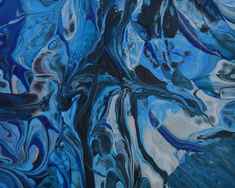 Blue Bedlam fluid art Blue Bedlam fluid art